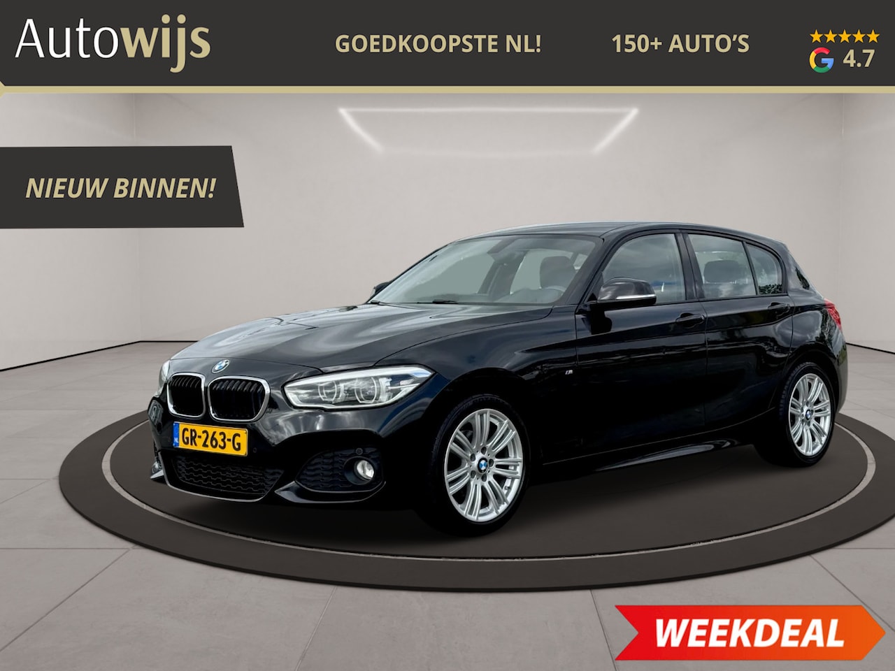BMW 1-serie - 118i Corporate Lease M Sport|Alcantara|NL AUTO|Groot Navi|Led|Dealeronderhouden - AutoWereld.nl