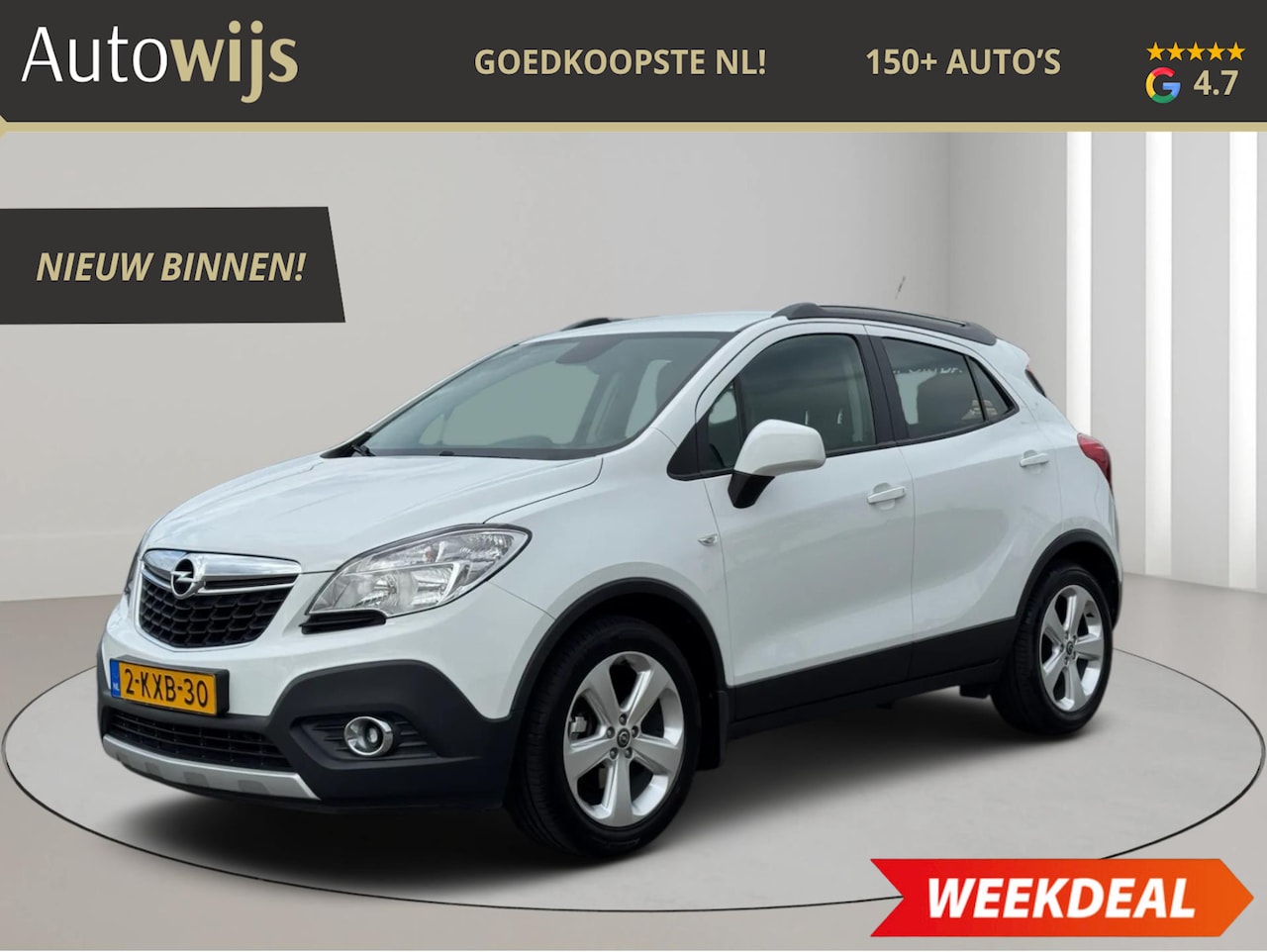 Opel Mokka - 1.6 Cosmo|NL AUTO|80DKM|Navi|Trekhaak|Recent BEURT - AutoWereld.nl
