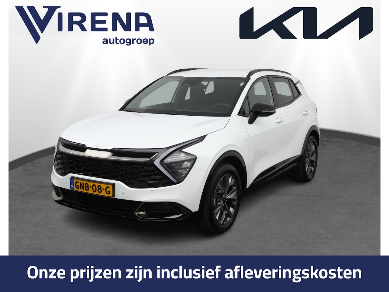 Kia Sportage - 1.6 T-GDi Hybrid Dark Edition Navigatie - Stoel/Stuur verwarming - Adaptive Cruise control - AutoWereld.nl