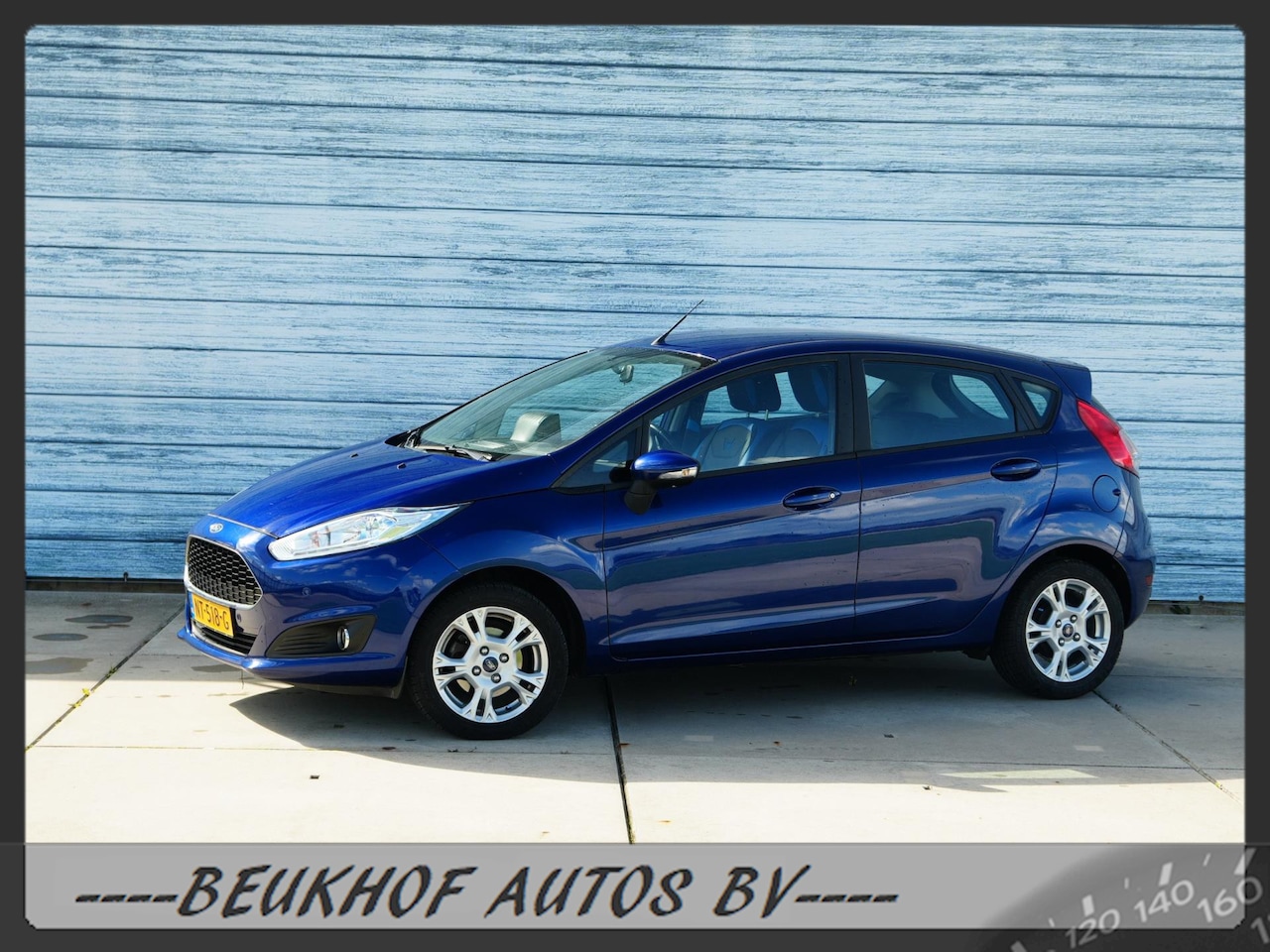 Ford Fiesta - 1.0 Airco Parkeersensoren Navi Lederen hoezen - AutoWereld.nl