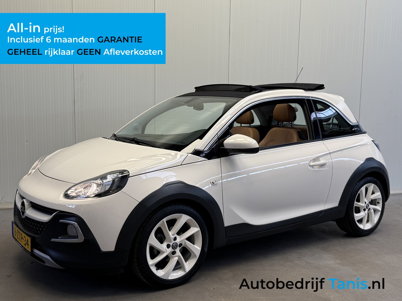 Opel ADAM - 1.0 Turbo Rocks CABIOLET-LEDER-AIRCO/ECC-PDC-LMV - AutoWereld.nl