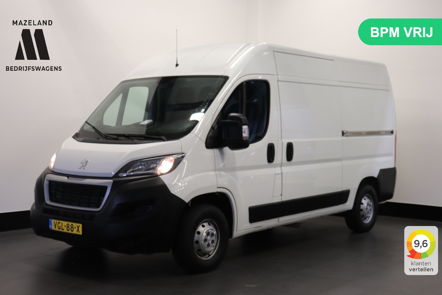 Peugeot Boxer - 2.2 BlueHDi 120PK 2x Schuifdeur L2H2 EURO 6 - Airco - Navi - Cruise - € 12.950,- Excl. - AutoWereld.nl