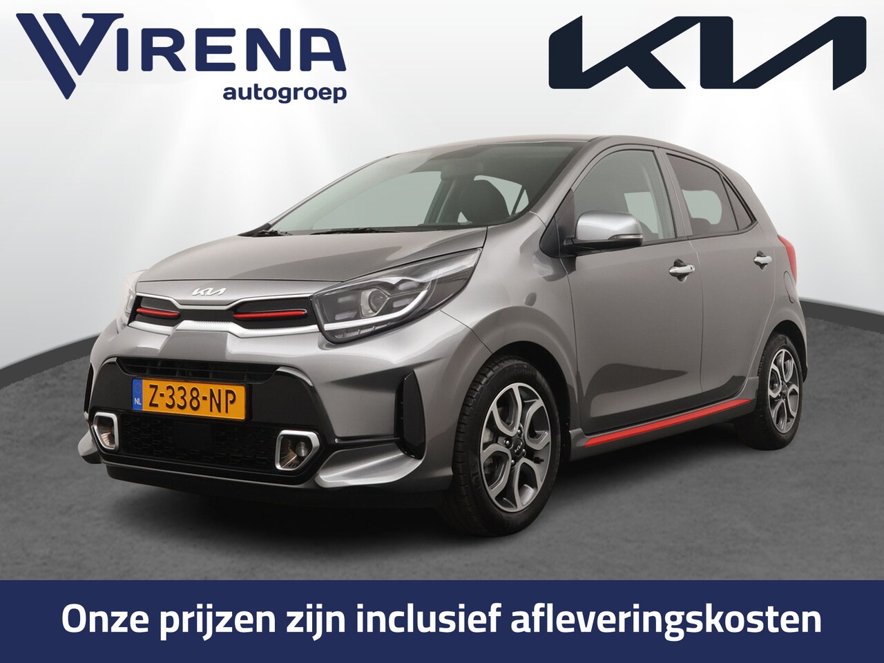 Kia Picanto - 1.0 DPi GT-Line - Climate control - Achteruitrij camera - Keyless entry - Navigatie - Crui - AutoWereld.nl