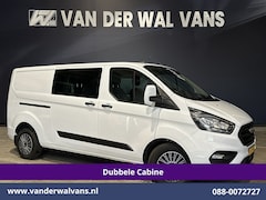 Ford Transit Custom - 2.0 TDCI 131pk Automaat L2H1 Dubbele Cabine Euro6 Airco | 5-zits | Camera | Navigatie LED,