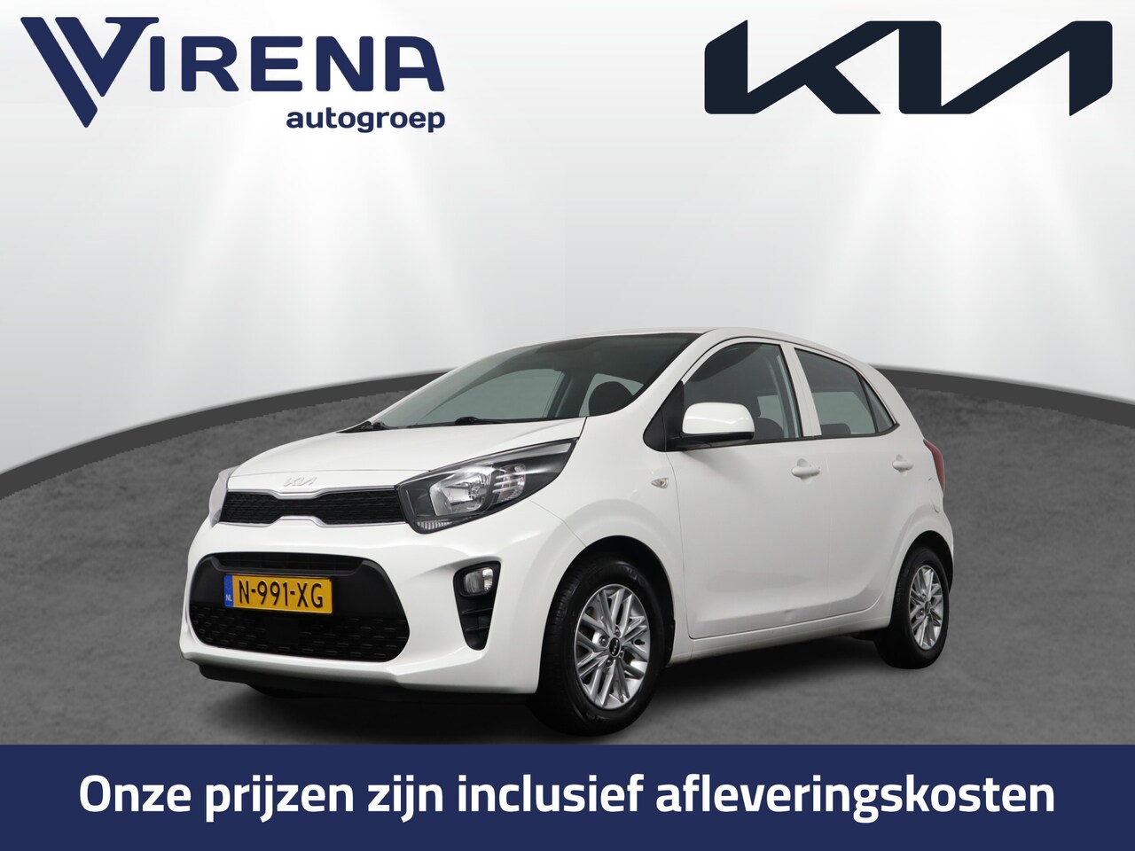 Kia Picanto - 1.0 DPi DynamicLine - Camera - Cruise - Apple carplay / Android auto - Fabrieksgarantie to - AutoWereld.nl