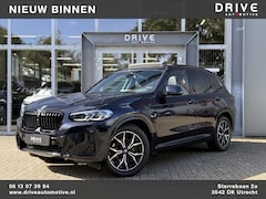 BMW X3 - xDrive30e High Ex. M-Sport|SOH95%|Pano|Laser|HUD|360Cam|HiFi|Carbon zwart