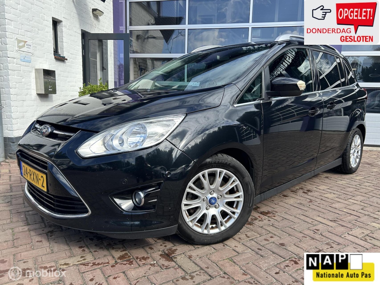Ford Grand C-Max - 1.6 EcoBoost Titanium * AC * 2 SCHUIFDEUREN - AutoWereld.nl