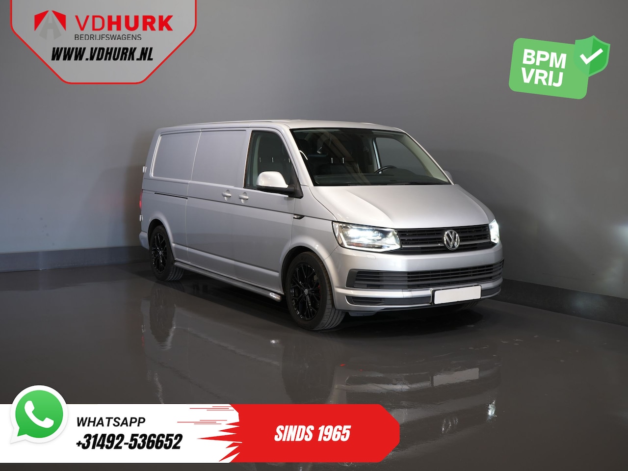 Volkswagen Transporter - 2.0 TDI 140 pk DSG Aut. L2 Highline BPM VRIJ! LED/ 2x schuifdeur/ Stoelverw./ Standkachel/ - AutoWereld.nl