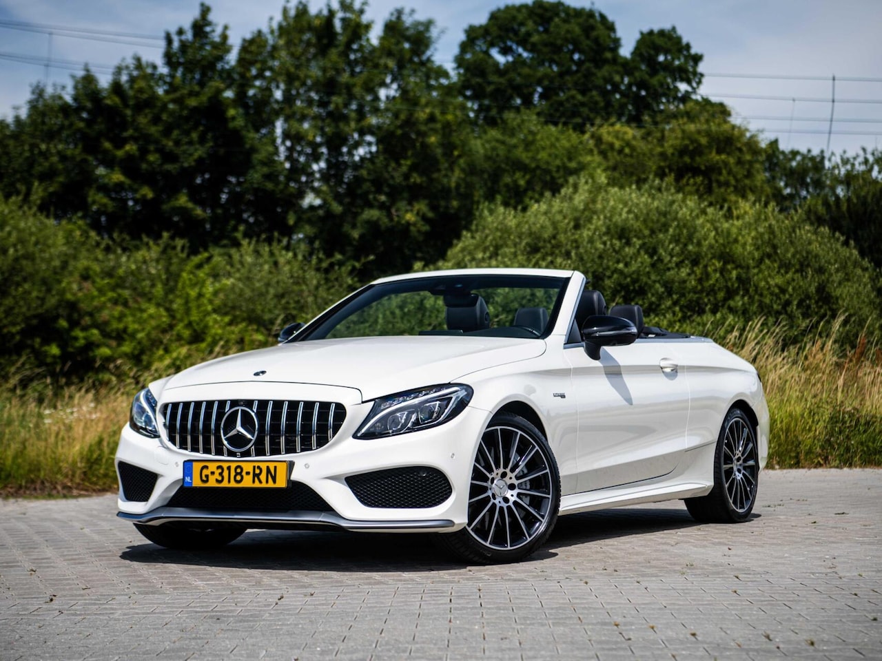 Mercedes-Benz C-klasse Cabrio - C43 AMG 367PK Speedshift 4MATIC Burmester Stoelkoeling Airscarf Sportuitlaat Memory - AutoWereld.nl