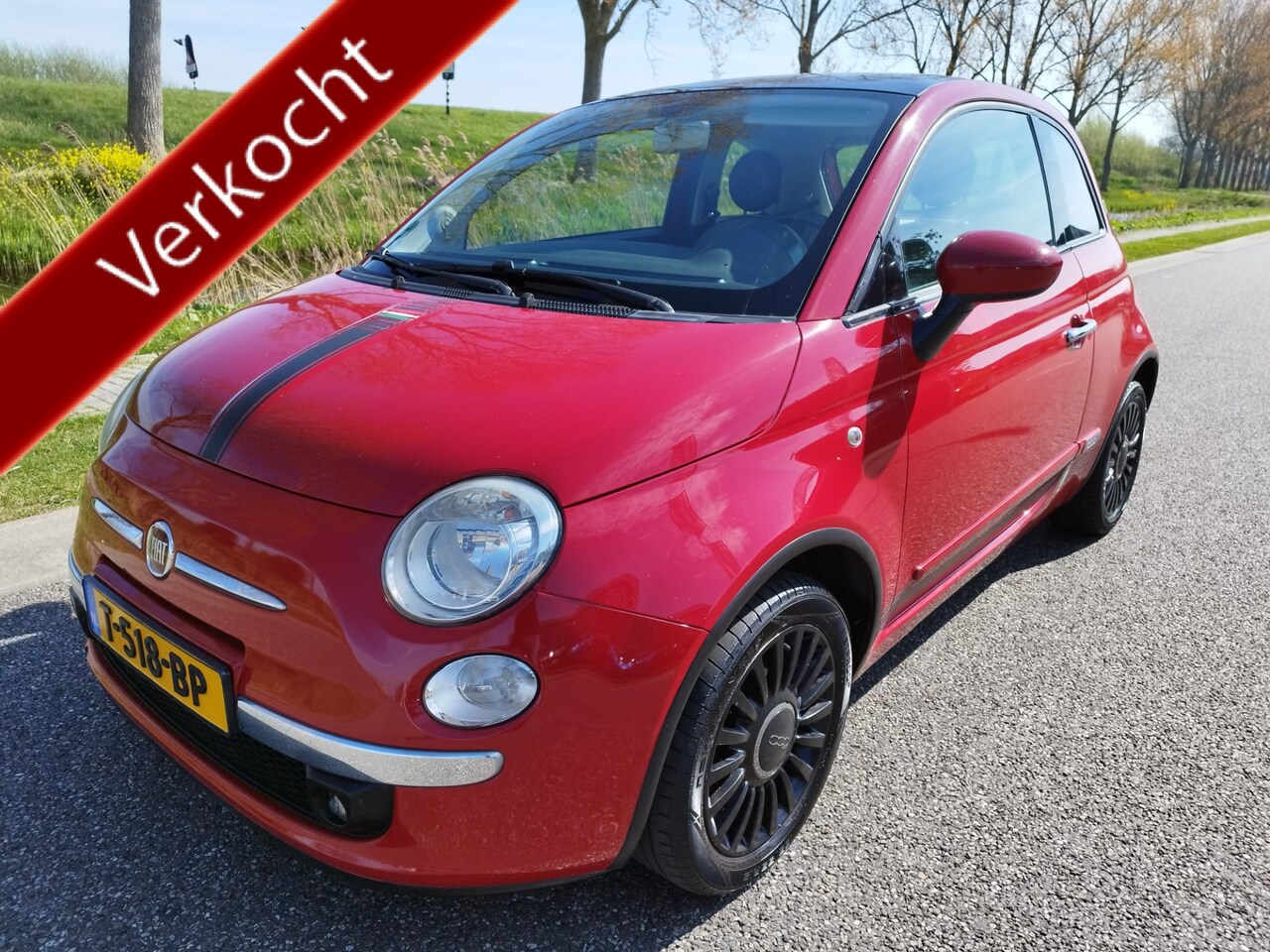 Fiat 500 - 1.4-16V ** Airco ** 100 PK ** 6 Bak ** Panoramadak ** nw APK - AutoWereld.nl