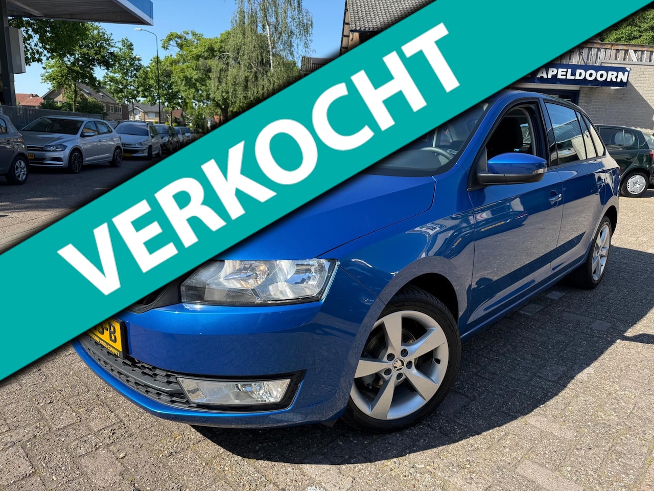 Skoda Rapid Spaceback - 1.2 TSI Greentech Ambition *NAVI*AIRCO*ELEKTR. RAMEN*STUURBEKR.*5DRS*LM. VELGEN* - AutoWereld.nl