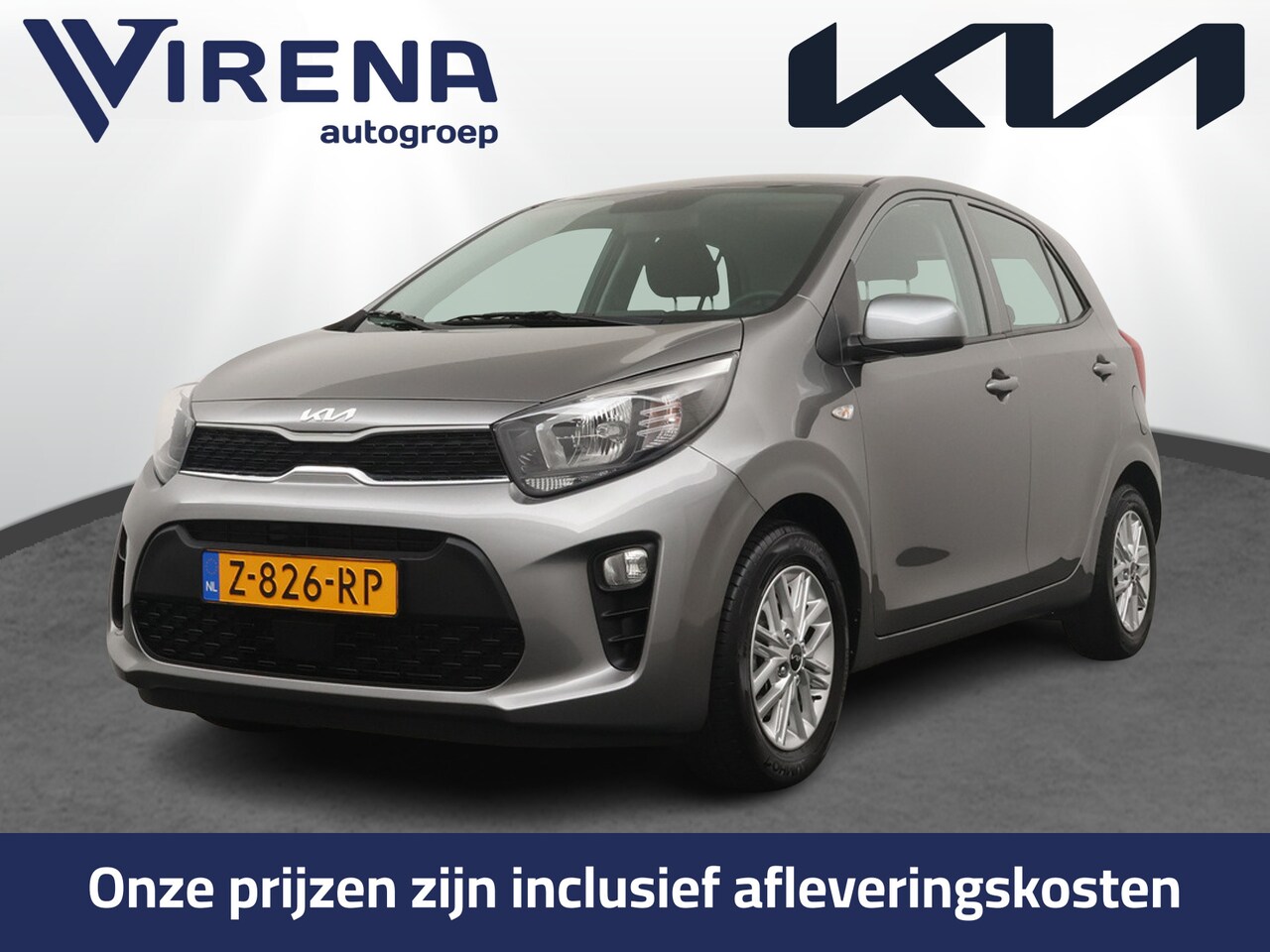 Kia Picanto - 1.0 DPi DynamicLine Airco - Apple Carplay/Android Auto - Cruise Control - Lichtmetalen Vel - AutoWereld.nl