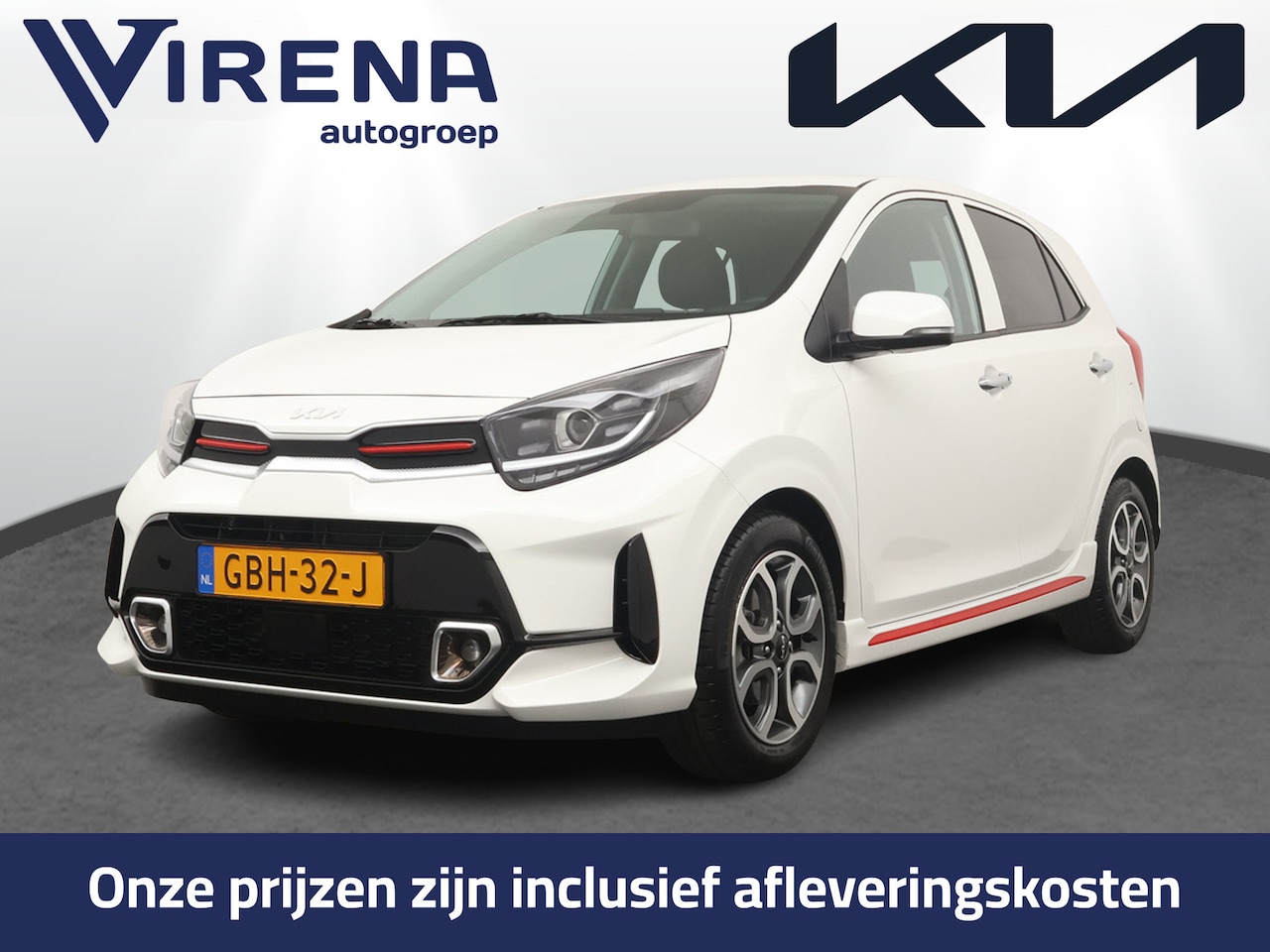 Kia Picanto - 1.0 DPi GT-Line Apple Carplay/Android Auto - Cruise Control - Climate Control - Lederenbek - AutoWereld.nl