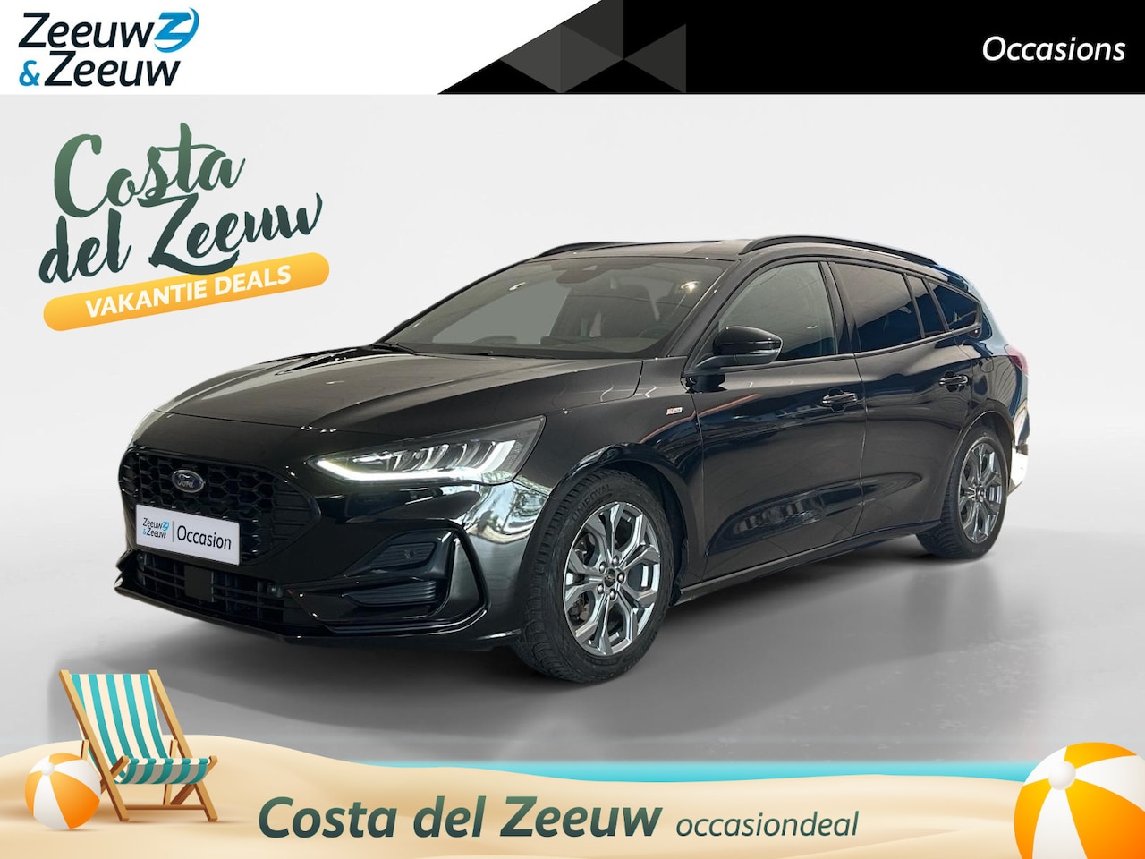 Ford Focus Wagon - 1.0 EcoBoost Hybrid ST Line 125pk | Stoel- stuur en voorruitverwarming | Navigatie | All s - AutoWereld.nl