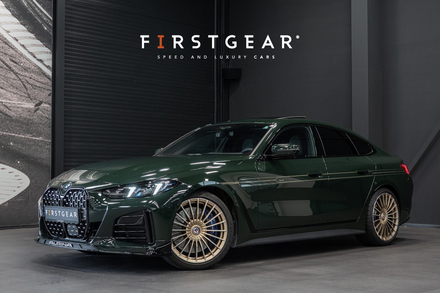 Alpina B4 - GT Gran Coupe *Nr. 50 / Brewster Green / Schuif-/kanteldak / Harman Kardon / Standverwarmi - AutoWereld.nl