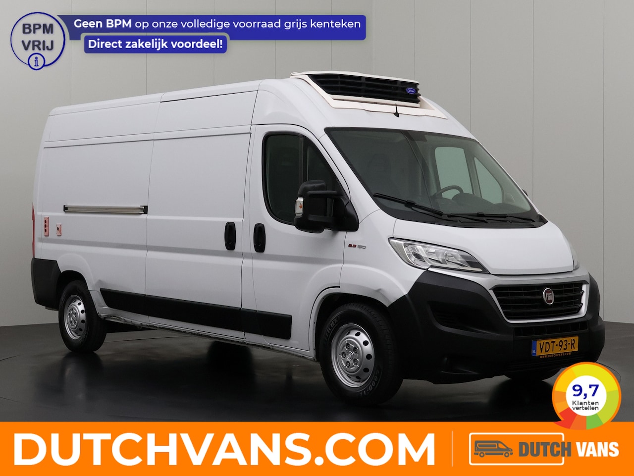 Fiat Ducato - 2.3 MultiJet 150PK L3H2 Koelauto | Laadklep | Navigatie | Camera | 3-Persoons | Airco | Cr - AutoWereld.nl