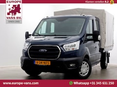 Ford Transit - 350 2.0 TDCI 130pk 4x4 L2H1 Trend D.C. Open laadbak met huif 06-2020