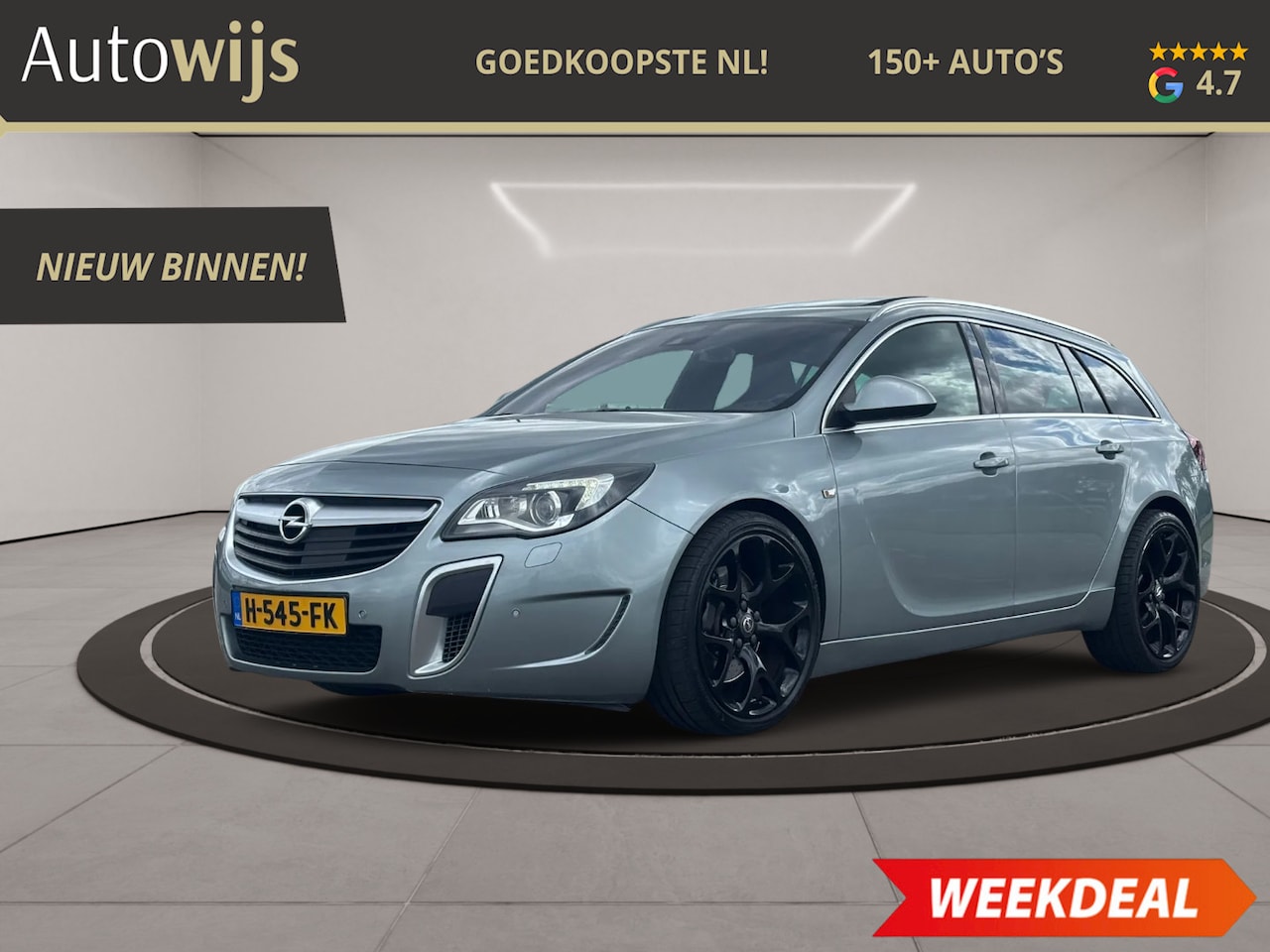 Opel Insignia Sports Tourer - 2.8 T OPC 4x4|325PK|Recaro|Pano|Leder|Memory|PDC|Xenon - AutoWereld.nl