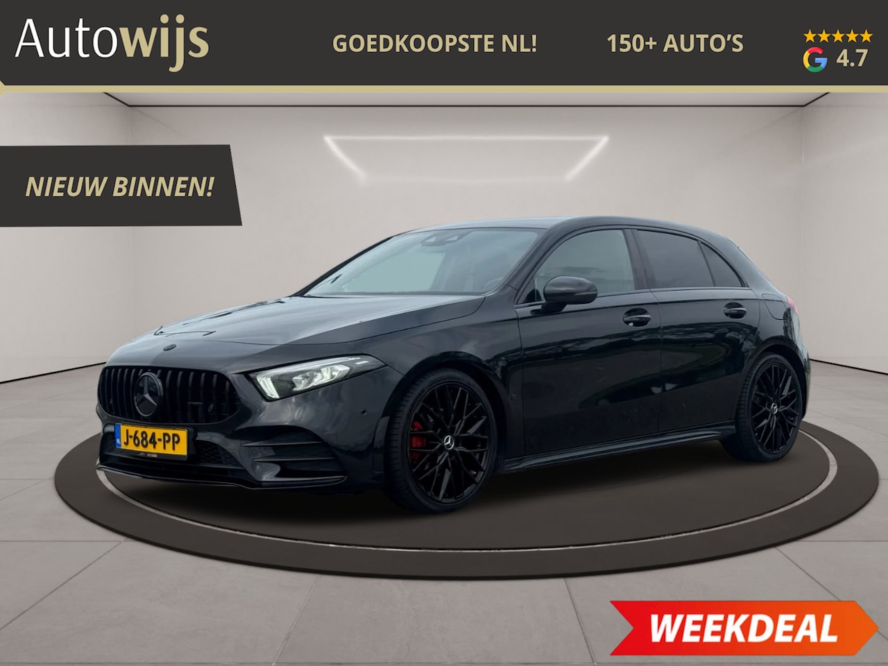 Mercedes-Benz A-klasse - 160 Business Solution AMG|A45 Look|NL AUTO|Sfeer|Led|DAB+ - AutoWereld.nl