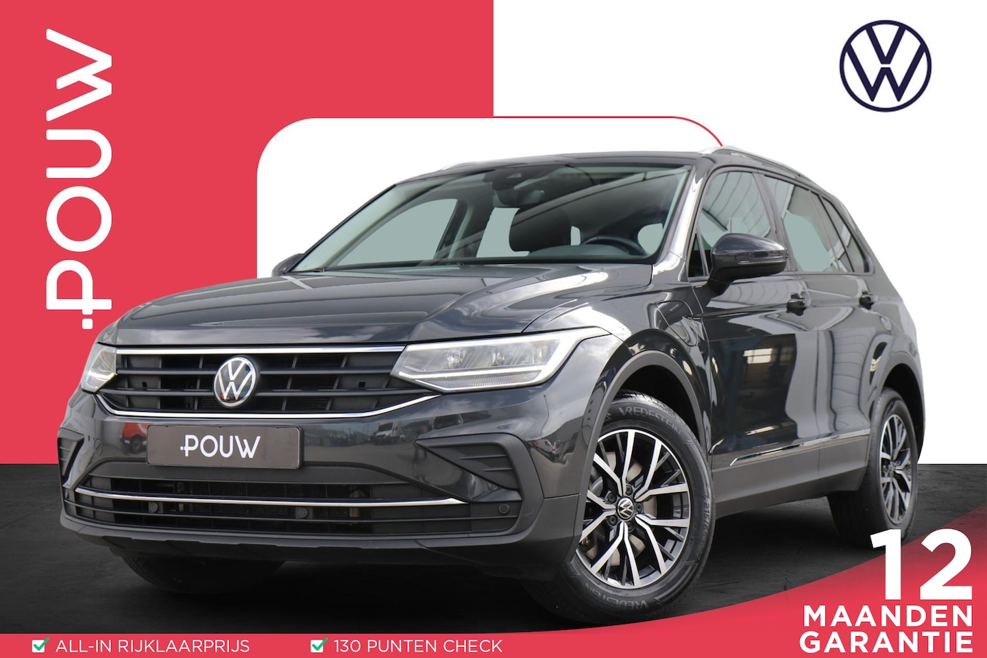 Volkswagen Tiguan - 1.4 TSI 245pk eHybrid Life | SoH 89% | Trekhaak | Navigatie | Parkeersensoren | Stoelverwa - AutoWereld.nl