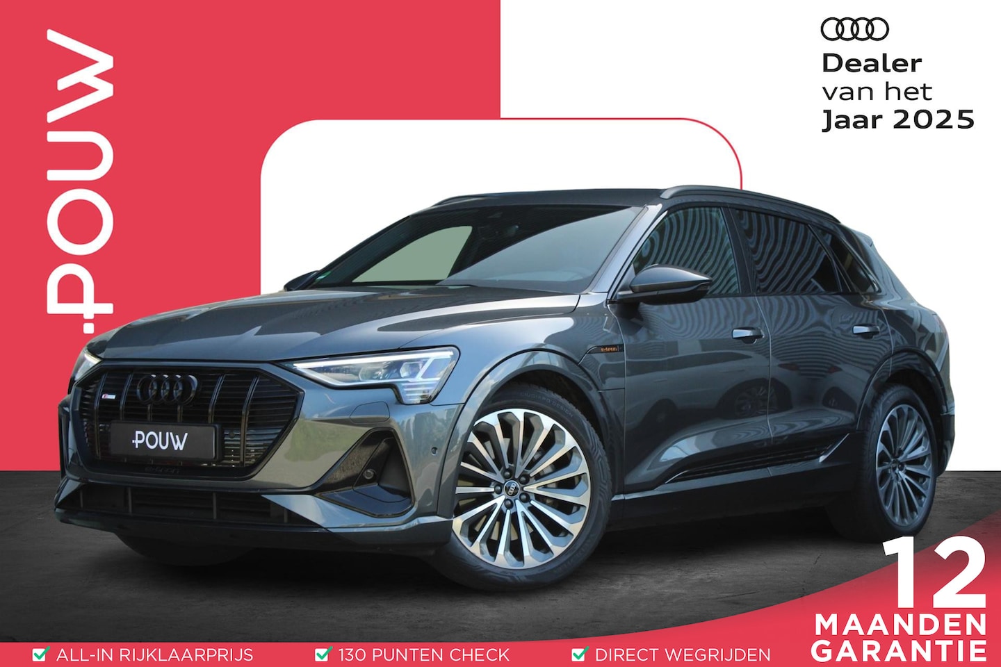 Audi e-tron - 55 408pk quattro S Edition 95 kWh | Trekhaak Afneembaar | Luchtvering | Geheugen Bestuurde - AutoWereld.nl