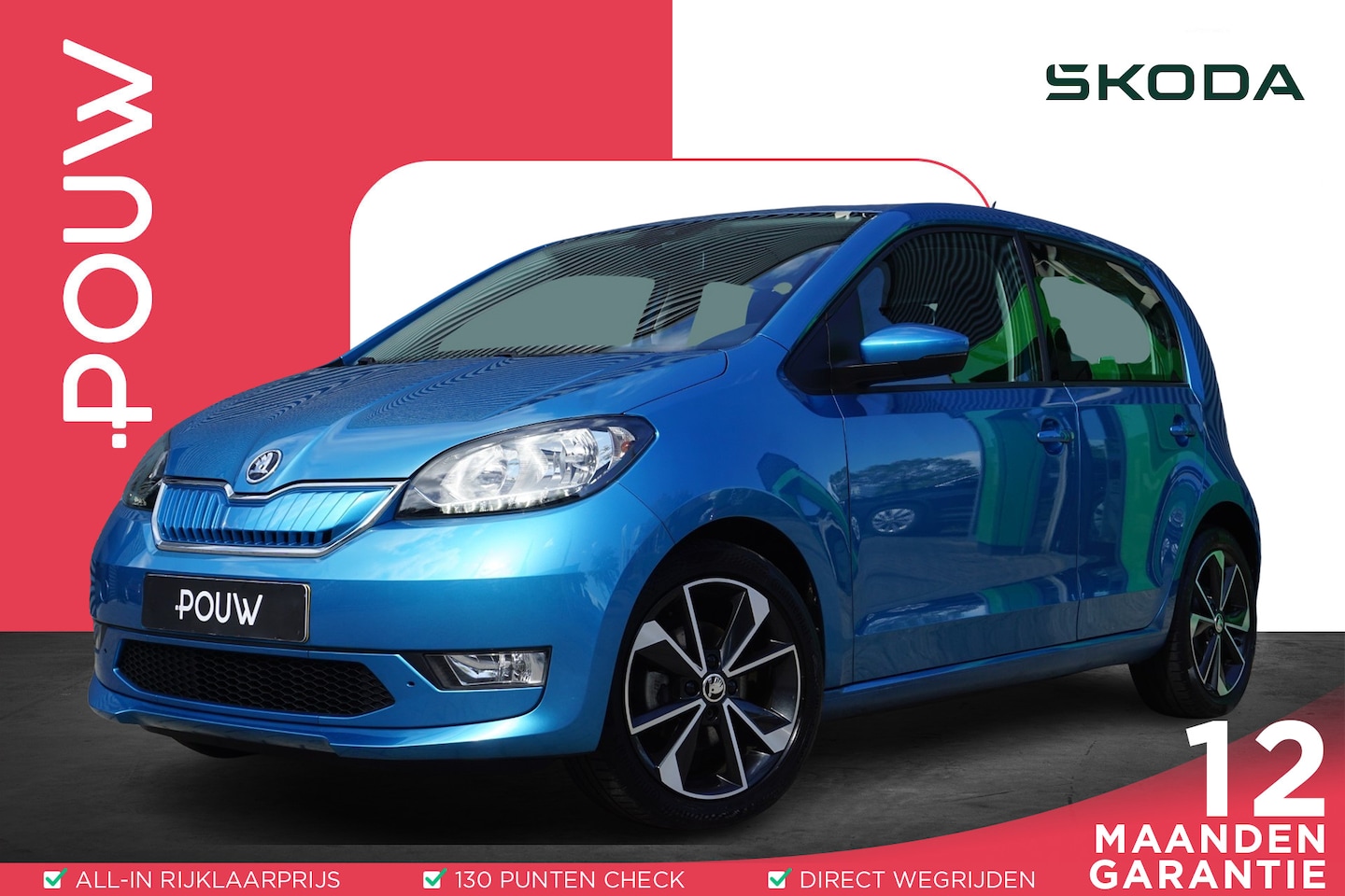 Skoda Citigo e-iV - 83pk EV Style Climatronic | Automatische Verlichting | Bluetooth - AutoWereld.nl