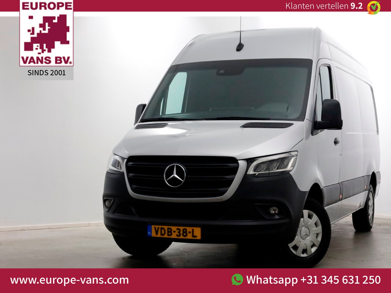 Mercedes-Benz Sprinter - 319 CDI 3.0 V6 190pk E6 7G Automaat LED/Camera/Navi Trekhaak 3500kg 10-2019 - AutoWereld.nl