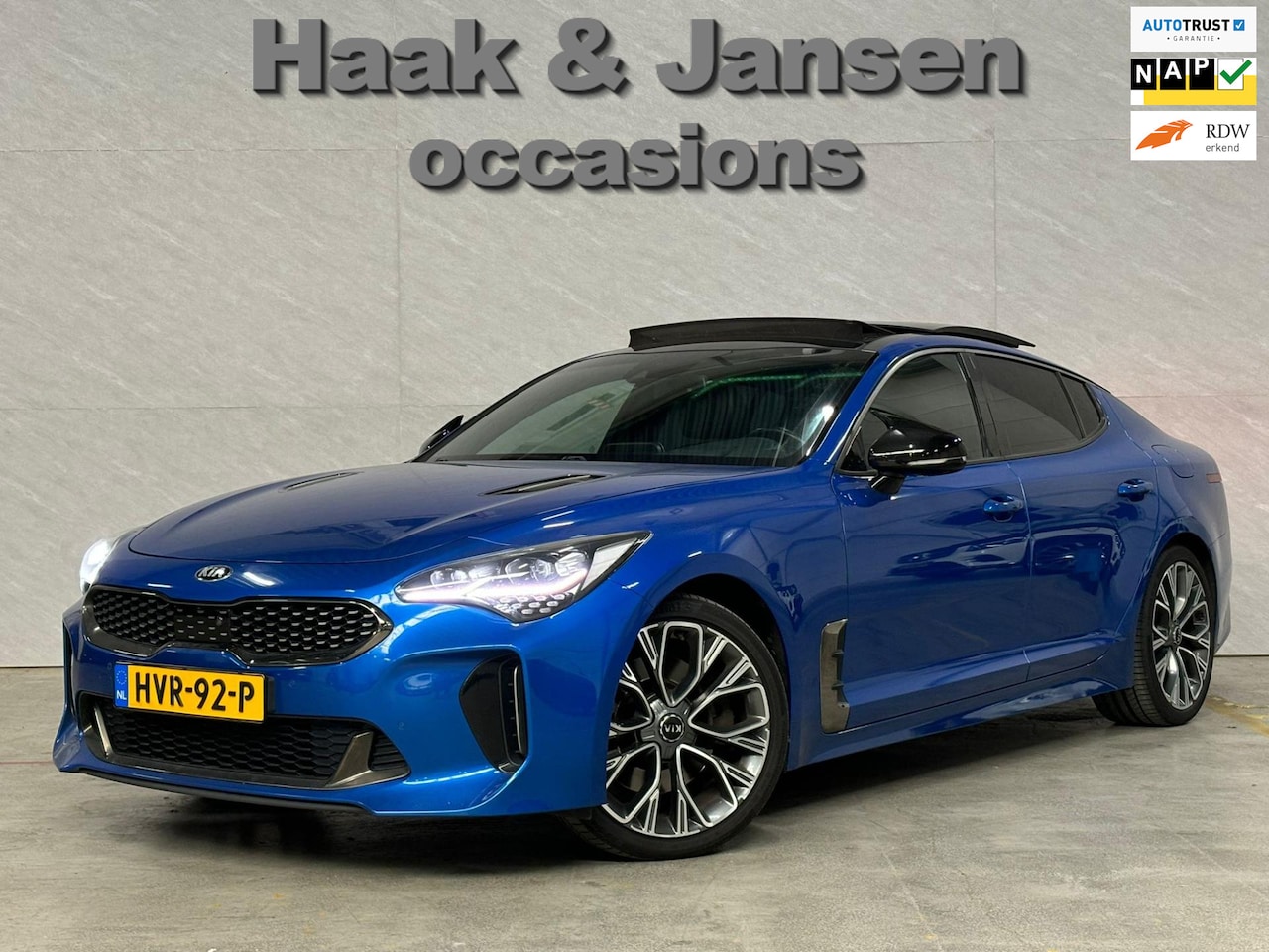 Kia Stinger - GT-Line 2WD - Pano - Leder - Adaptive - Trekhaak - Stoelverwarming - Harman Kardon - AutoWereld.nl