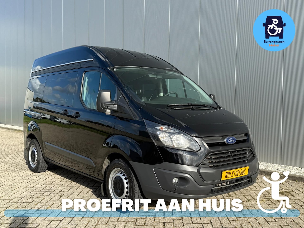 Ford Transit Custom - Automaat Rolstoelbus (Airco) 2018 Zelfrijder / Meerijder - AutoWereld.nl