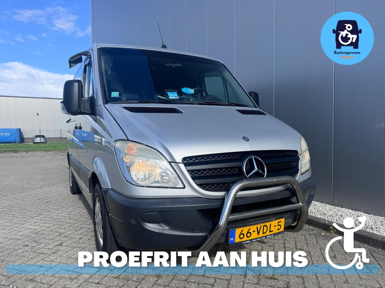 Mercedes-Benz Sprinter - Zelfrijder Schuifgas DAHL Rolstoelbus Lift - AutoWereld.nl
