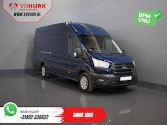 Ford Transit - 350 2.0 TDCI 170 pk Aut. Jumbo L4H3 RWD BPM VRIJ 270 Gr. Deuren/ Climate/ Betimmerd/ Camer
