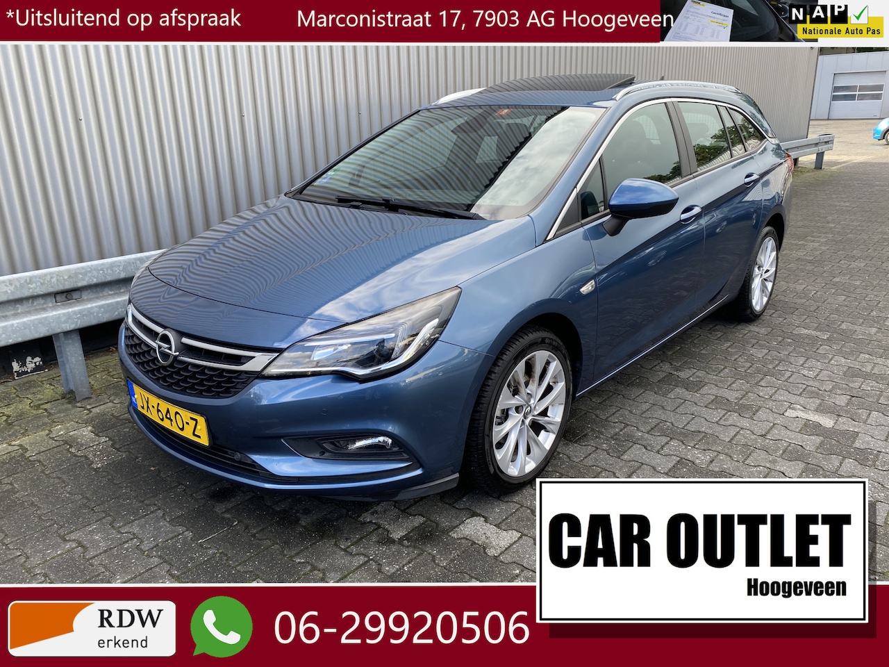Opel Astra Sports Tourer - 1.0 Edition Clima, DAB+, Navi, CC, PDC, Schuif/Kanteldak,LM, Trekh, – Inruil Mogelijk – - AutoWereld.nl