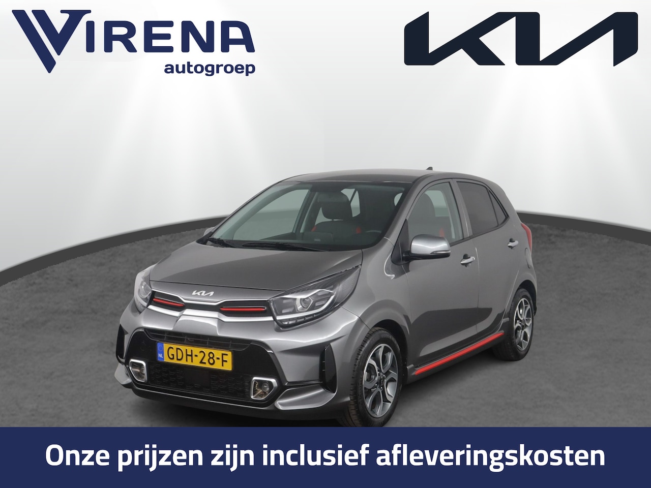 Kia Picanto - 1.0 DPi GT-Line Apple Carplay/Android Auto, - Cruise Control - Climate Control - Navigatie - AutoWereld.nl