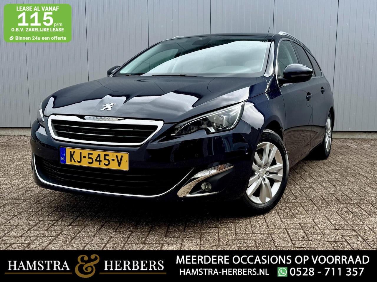 Peugeot 308 SW - 1.2 PureTech blauw leder navi stoelverwarming - AutoWereld.nl