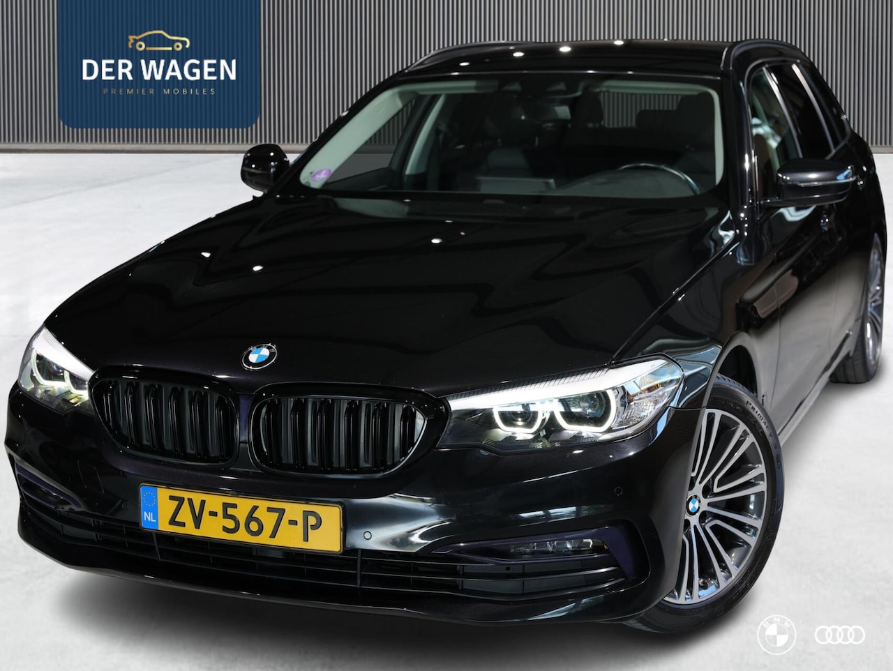 BMW 5-serie - 520i HIGH EXECUTIVE SPORTLINE / DEALER ONDH / AMBIENTE / HIFI / TREKHAAK / 18" - AutoWereld.nl