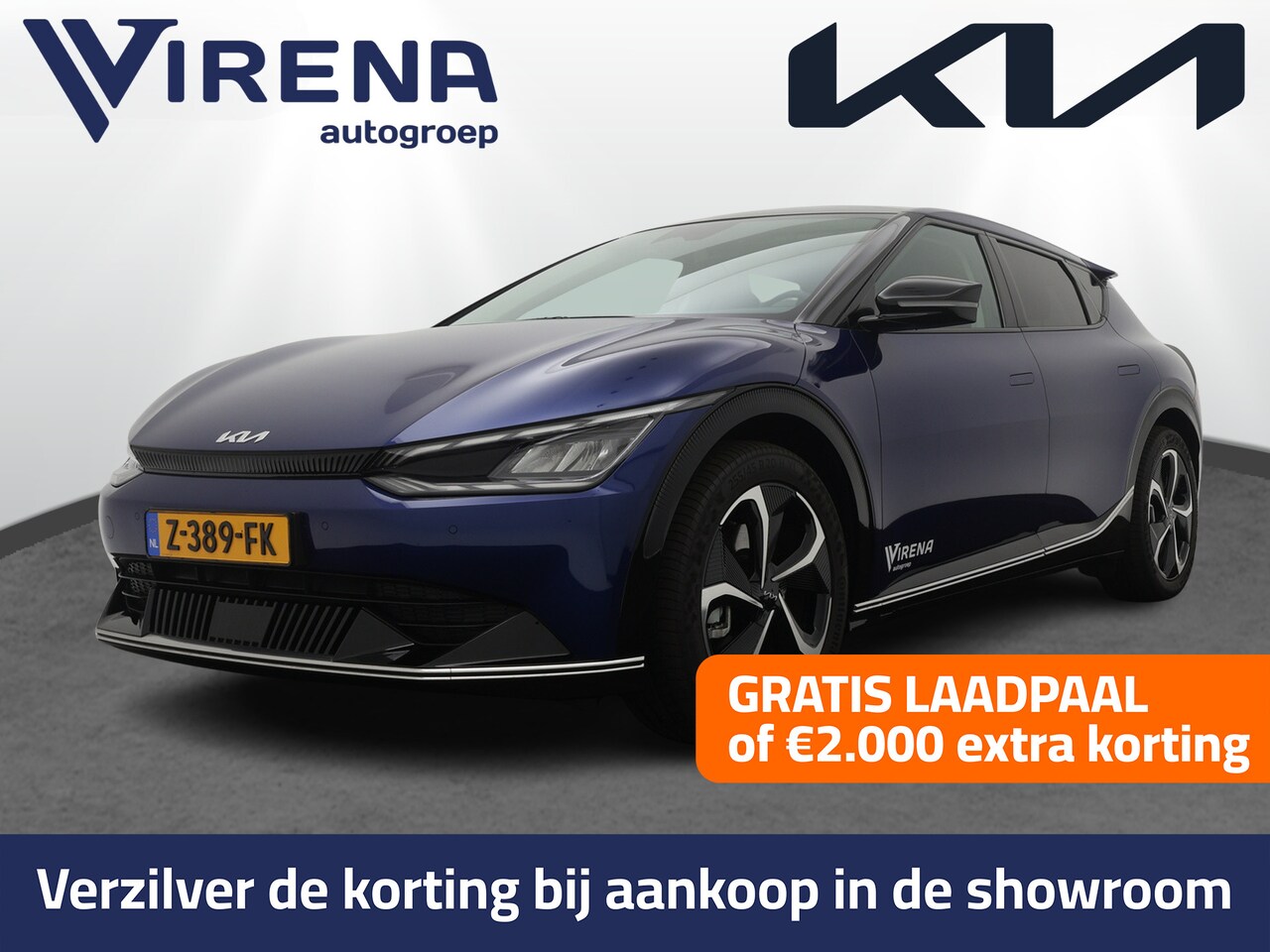 Kia EV6 - Plus Advanced 77.4 kWh - DEMO - Schuif-/kanteldak - LED koplampen - Adaptieve Cruise Contr - AutoWereld.nl