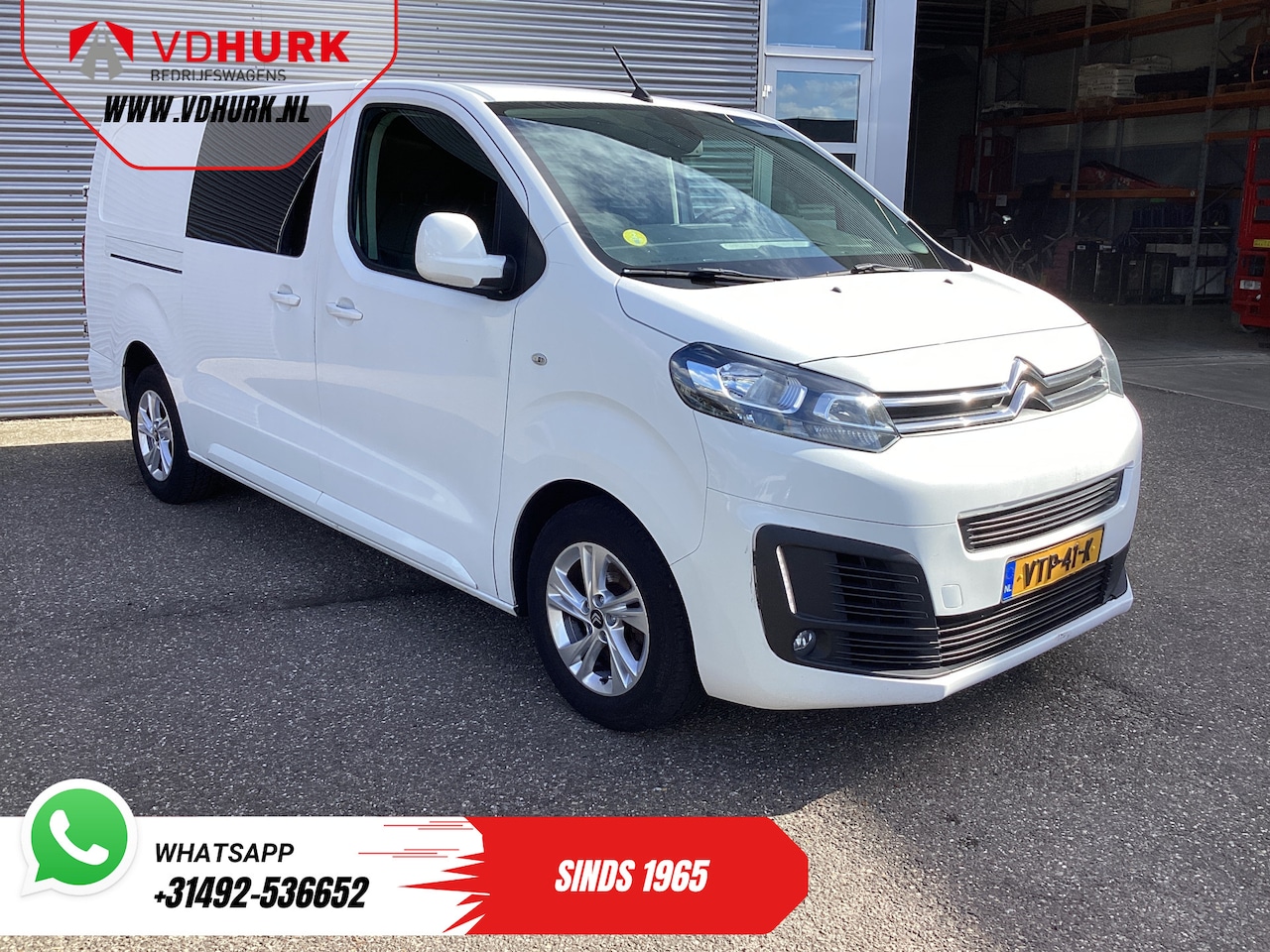 Citroën Jumpy - 2.0 HDI 125 pk L3 Dubbel Cabine EXPORT 6 Pers./ 2xSchuifdeur/ Riem.VV/ Betimmerd/ LMV/ PDC - AutoWereld.nl