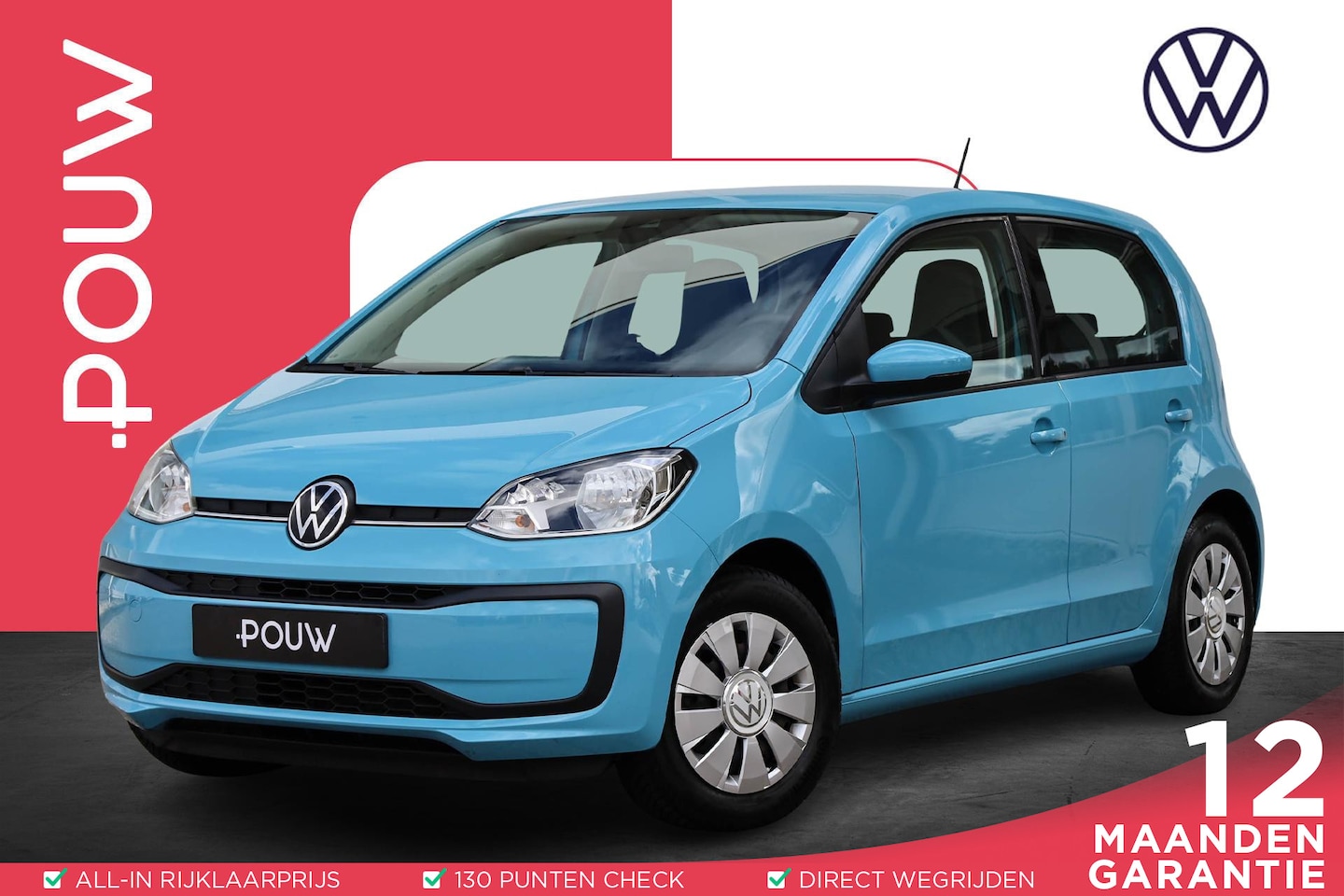 Volkswagen Up! - 1.0 65pk | Airco | DAB+ | Bluetooth | Elektrische Ramen - AutoWereld.nl