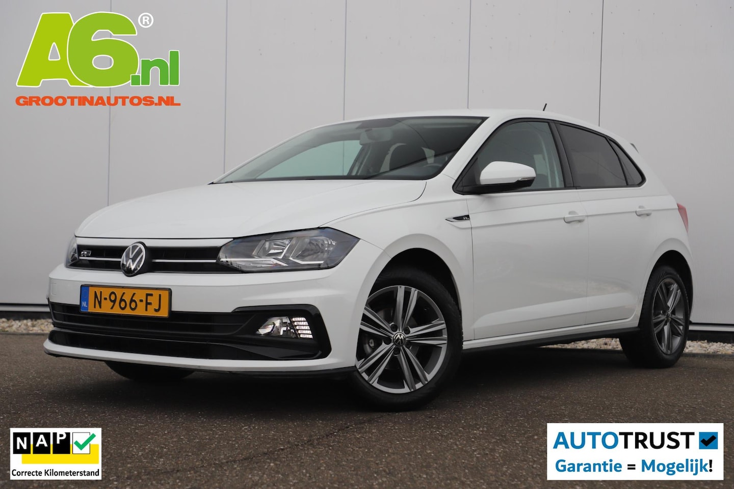 Volkswagen Polo - 1.0 TSI R-Line Edition 95PK Carplay Android Navigatie 16 inch LMV Adaptive Cruise Getint G - AutoWereld.nl