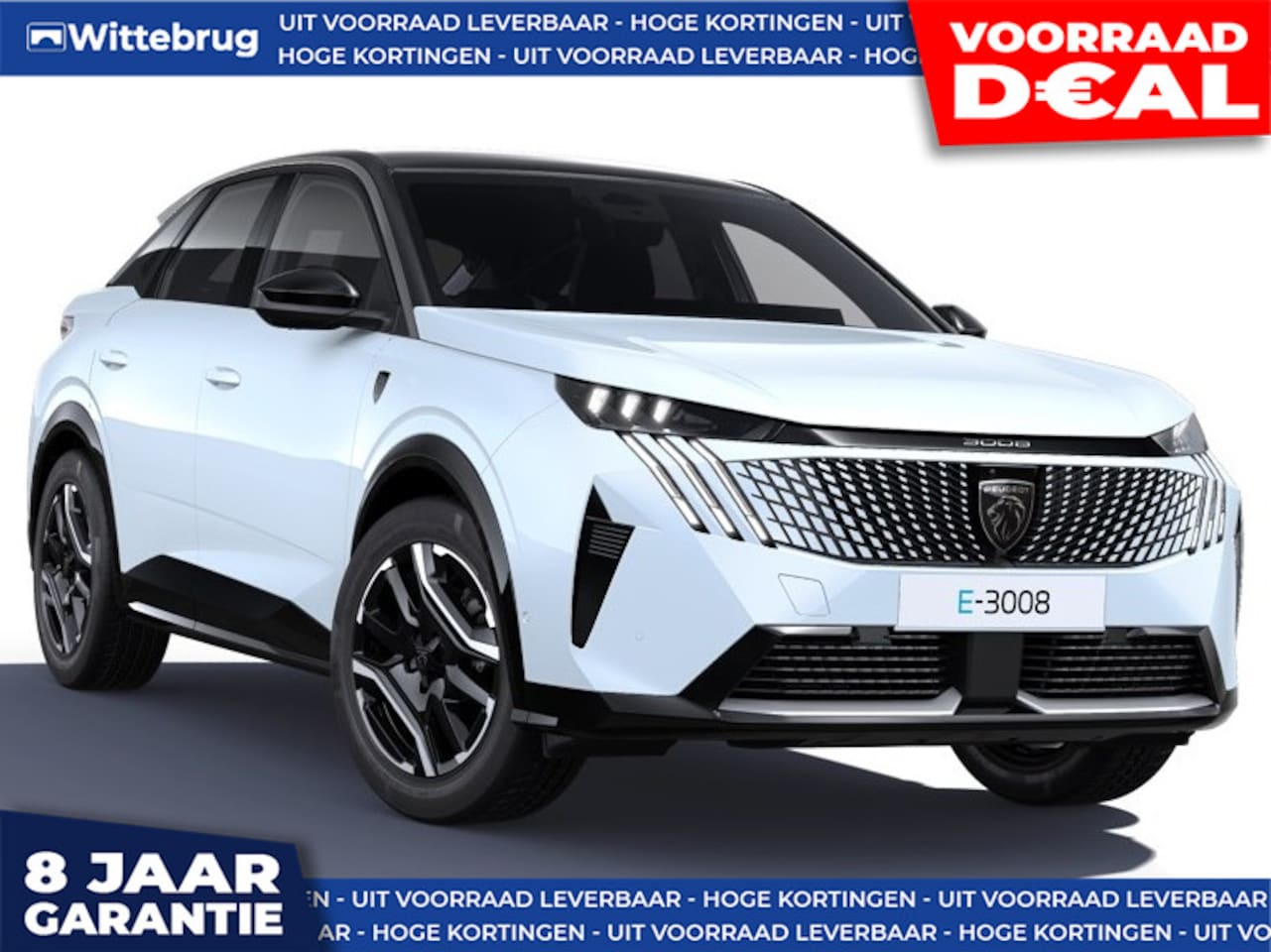 Peugeot e-3008 - GT Avantage 210 73 kWh LEDEREN INTERIEUR - GRATIS WALLBOX - 8 JAAR GARANTIE - AutoWereld.nl