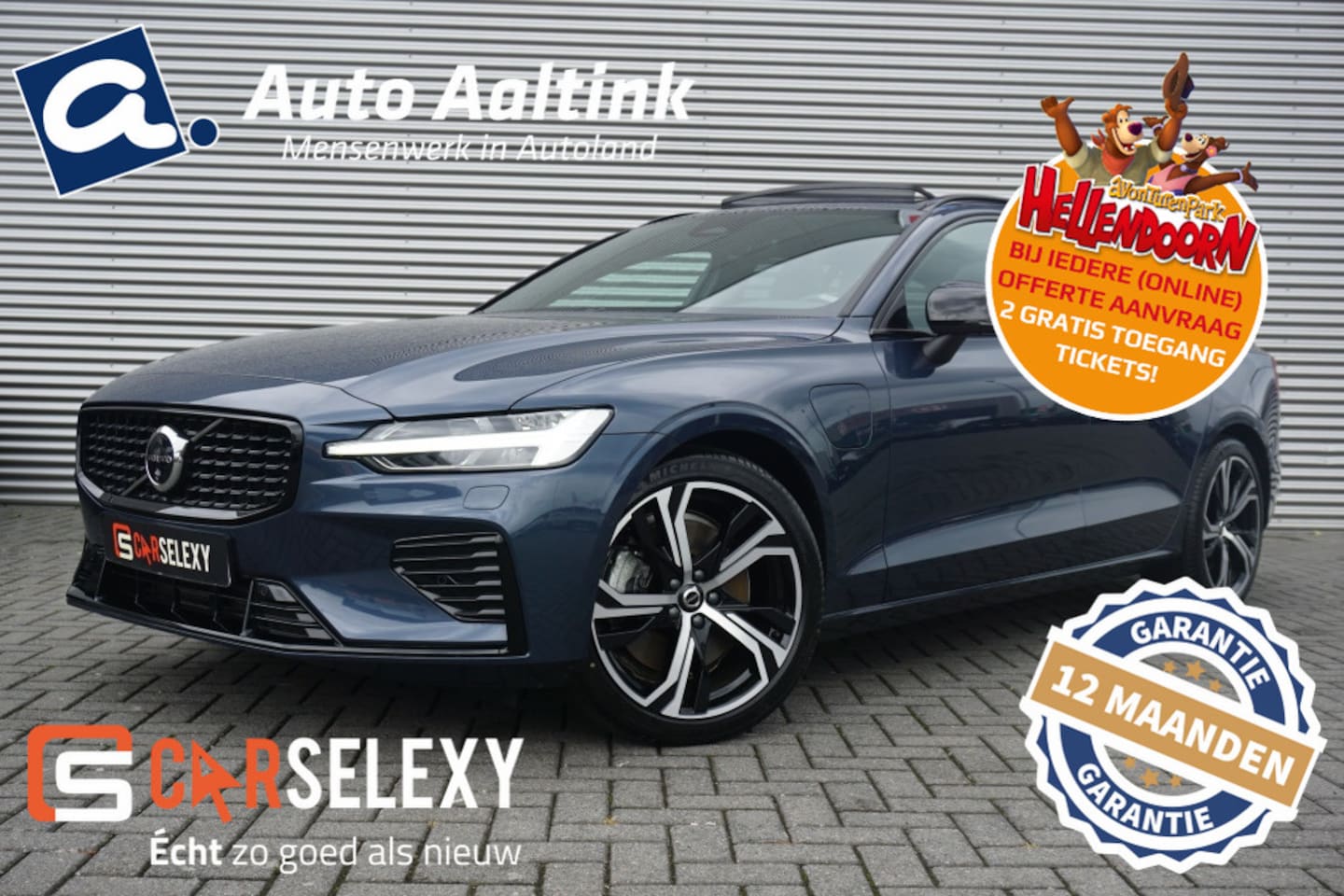 Volvo V60 - PHEV T6 AWD ULTRA DARK SCHUIFDAK | WINTERPACK | H&K AUDIO | LUXE - AutoWereld.nl