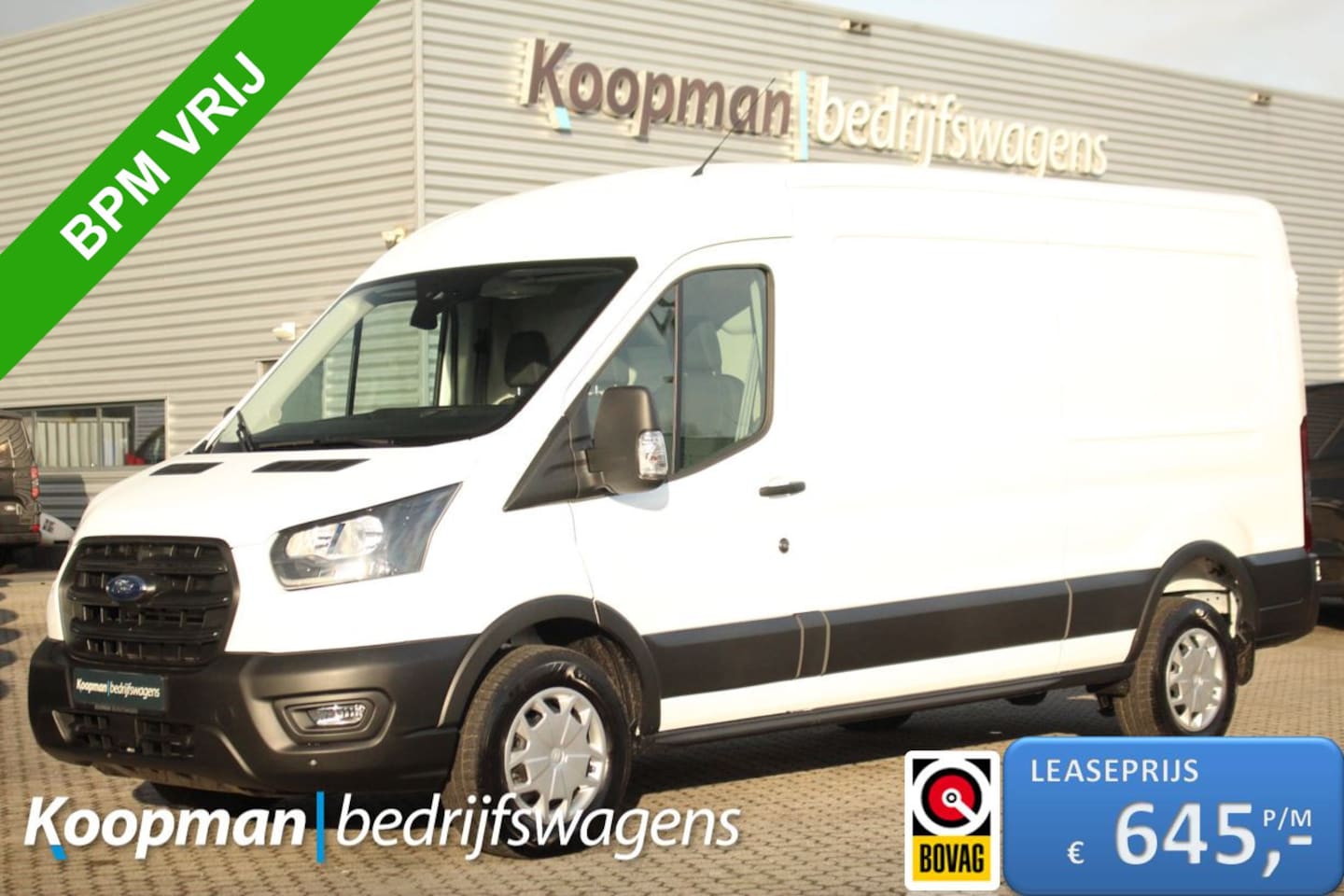 Ford Transit - 350 2.0TDCI 165pk L3H2 Trend RWD | Automaat | 3500kg trekgewicht | Standkachel | Camera | - AutoWereld.nl