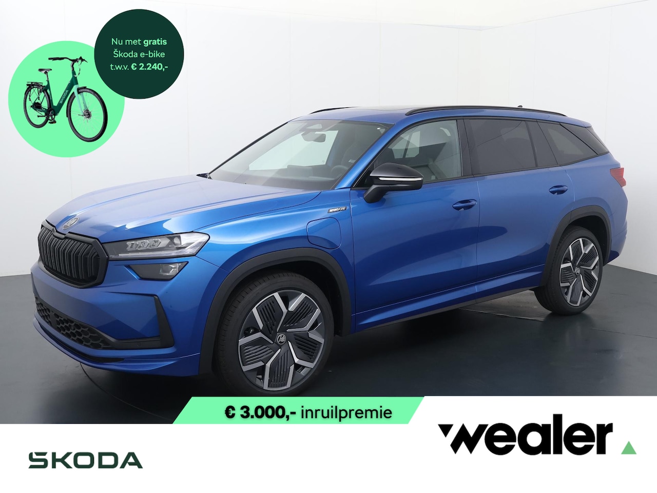 Skoda Kodiaq - Sportline Business 1.5 TSI PHEV 204 PK GRATIS E-BIKE | Trekhaak | Panorama dak | 20" licht - AutoWereld.nl