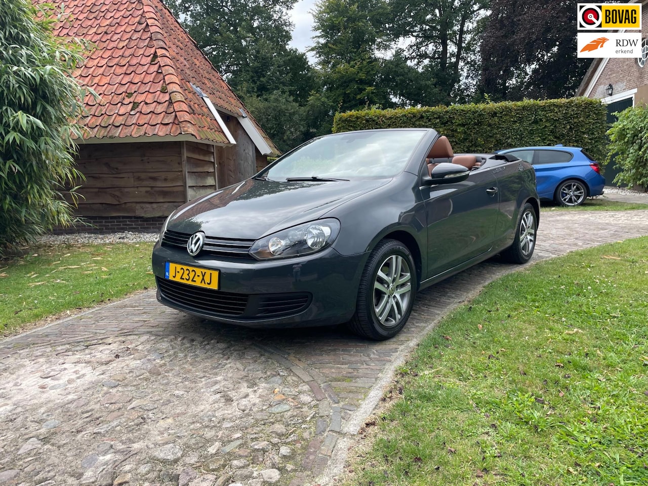 Volkswagen Golf Cabriolet - 1.2 TSI BlueMotion-PDC-stoelverw-Trekh-Leer-Tuning 140 pk-Carplay- - AutoWereld.nl