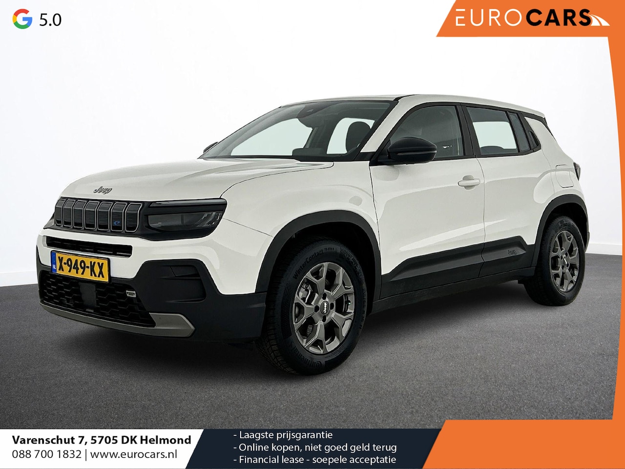 Jeep Avenger - Longitude 54 kWh Airco ECC Navi Carplay PDC Achter Camera Full LED Adaptive Cruise Control - AutoWereld.nl