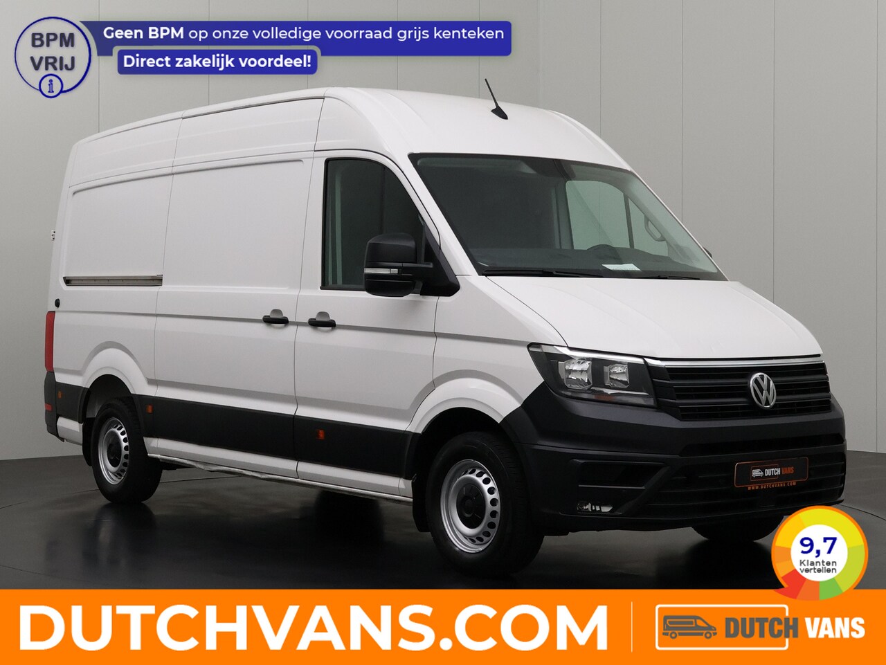 Volkswagen Crafter - 2.0TDi 177PK L3H3 | Multimedia | Airco | Cruise | 3-Persoons - AutoWereld.nl