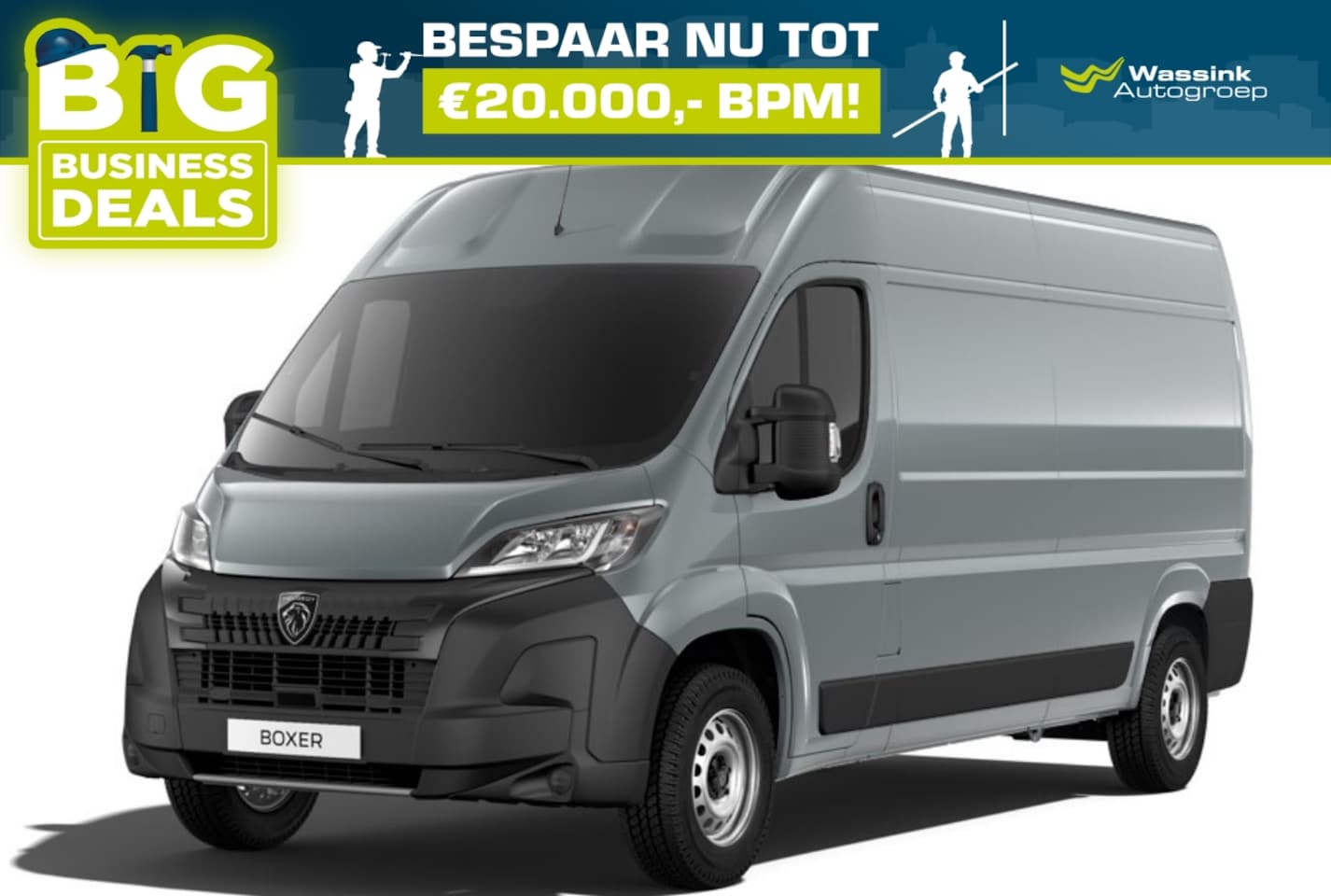 Peugeot Boxer - New 3.5T 2.2 BlueHDi 180 Automaat L3H2 I Navigatie I Apple Carplay I Climate Controle I 5, - AutoWereld.nl