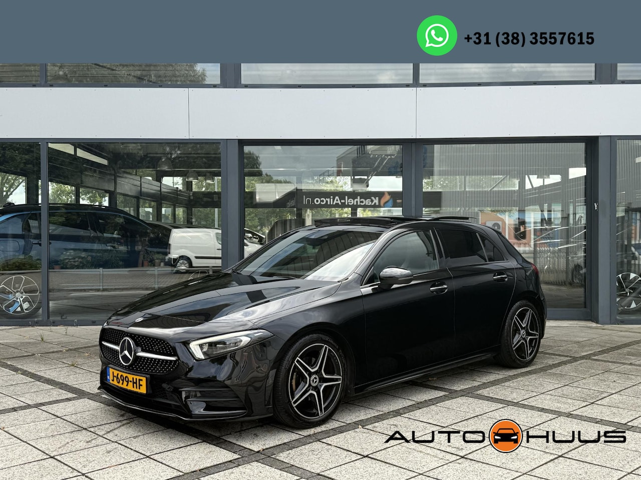 Mercedes-Benz A-klasse - 180 Aut. Sol. AMG Sport | Panorama | Burmester | Memory | Multi Beam | Sfeer Verlichting | - AutoWereld.nl