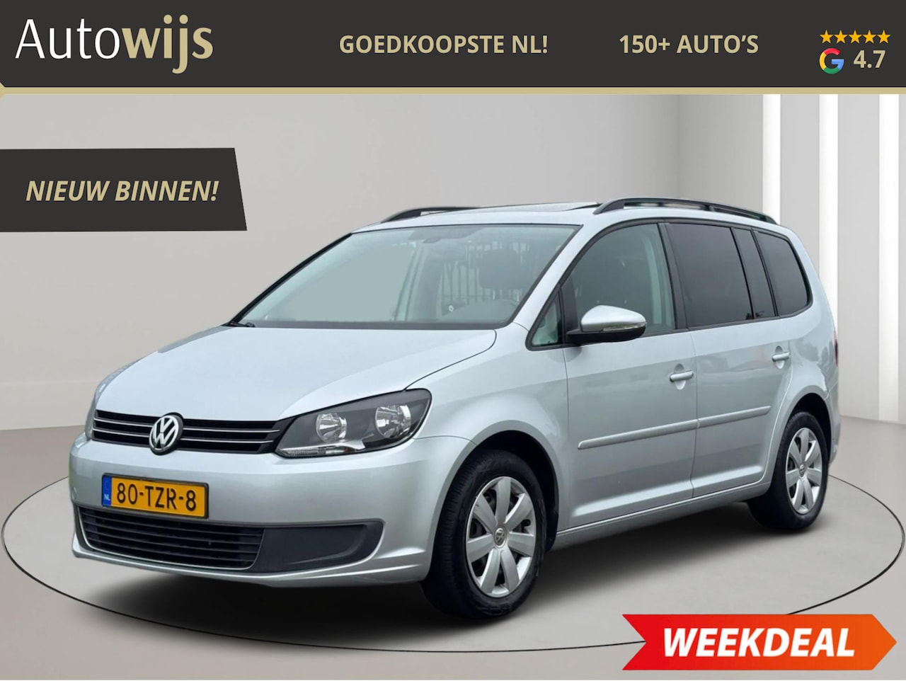 Volkswagen Touran - 1.4 TSI Comfortline|PANO|DSG|140PK|Trekhaak|NAVI - AutoWereld.nl