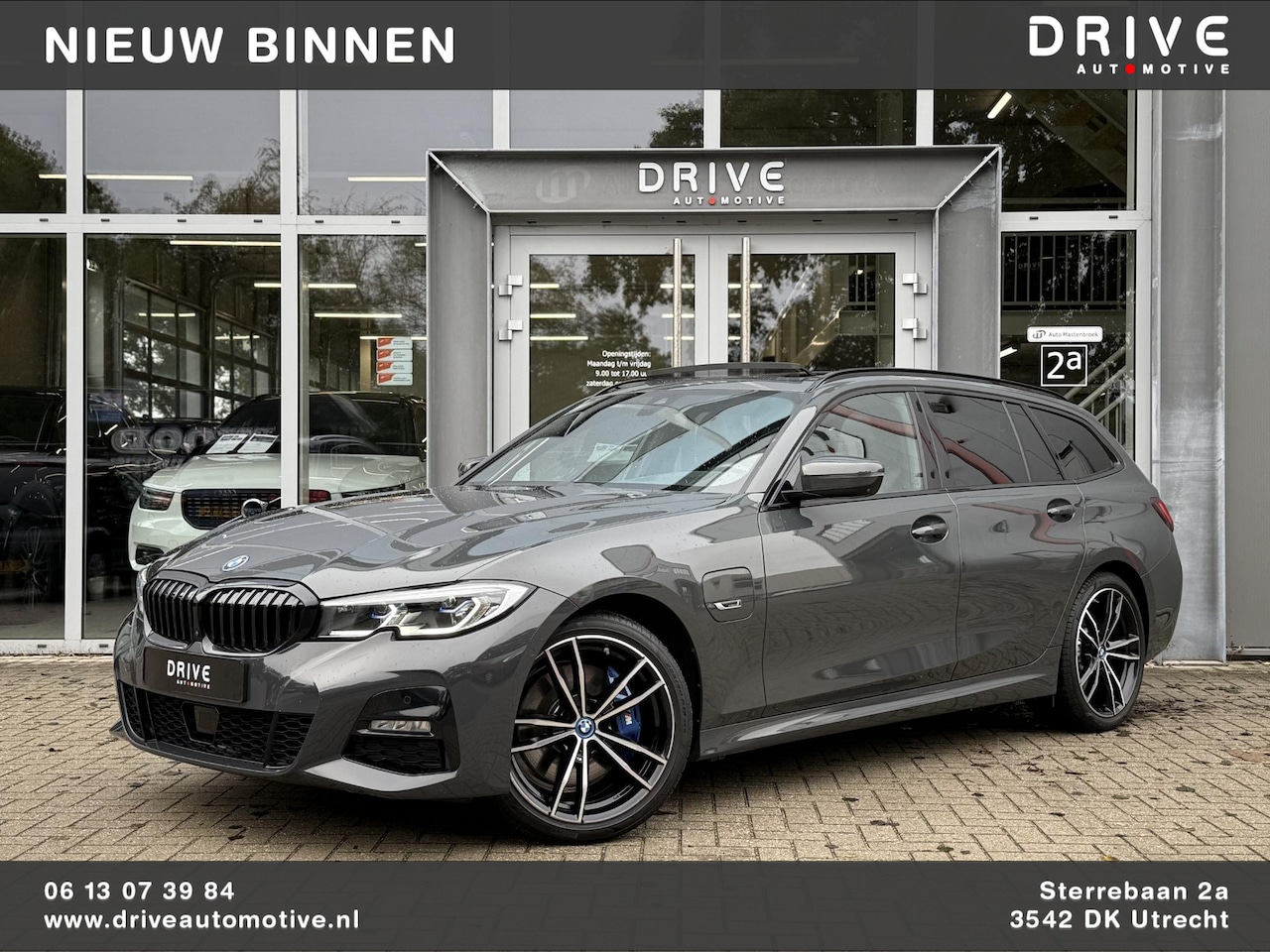 BMW 3-serie Touring - 330e High Ex. M-sport plus|SOH98%|Pano|Laser|CoPilot|HiFi|Trekhaak|Dravit grey - AutoWereld.nl